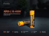 Fenix 4000mAh Rechargeable 18650 Battery