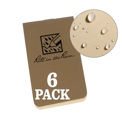 Rite in the Rain On-The-Go Notebooks (6-pack)