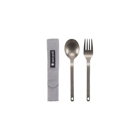 Snow Peak Titanium Fork & Spoon Set