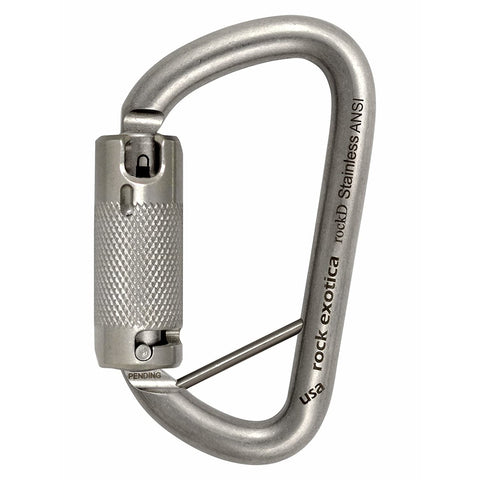 Rock Exotica RockD Stainless Steel ANSI with Lanyard Pin - Elevated Climbing
